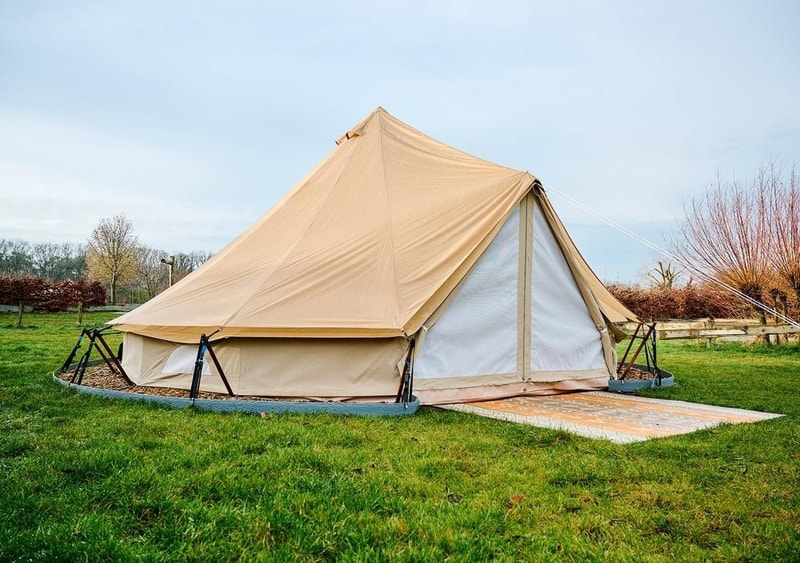 Blauwdruk Aanval Harde wind Tipi tent Ardennen - Camping l'Eau Vive